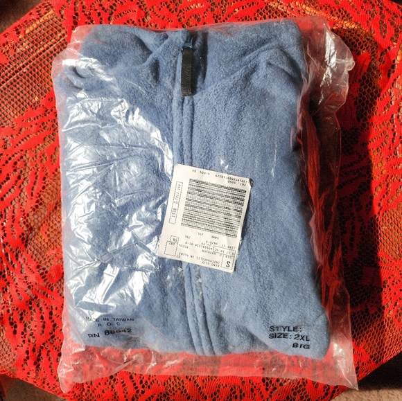 King Size - Full Zip Fleece Jacket, 2XL Big. - Picture 2 of 3